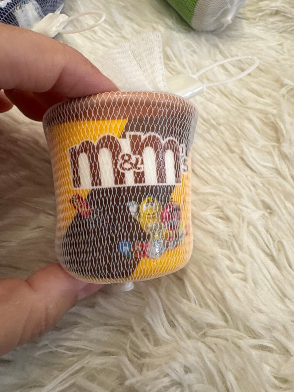 Foam squishy slow rebound M&M's chocolate candy cup smells